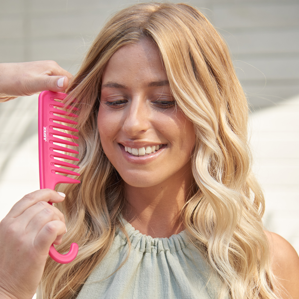 Pink Wide Tooth Comb